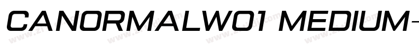 canormalw01 medium字体转换